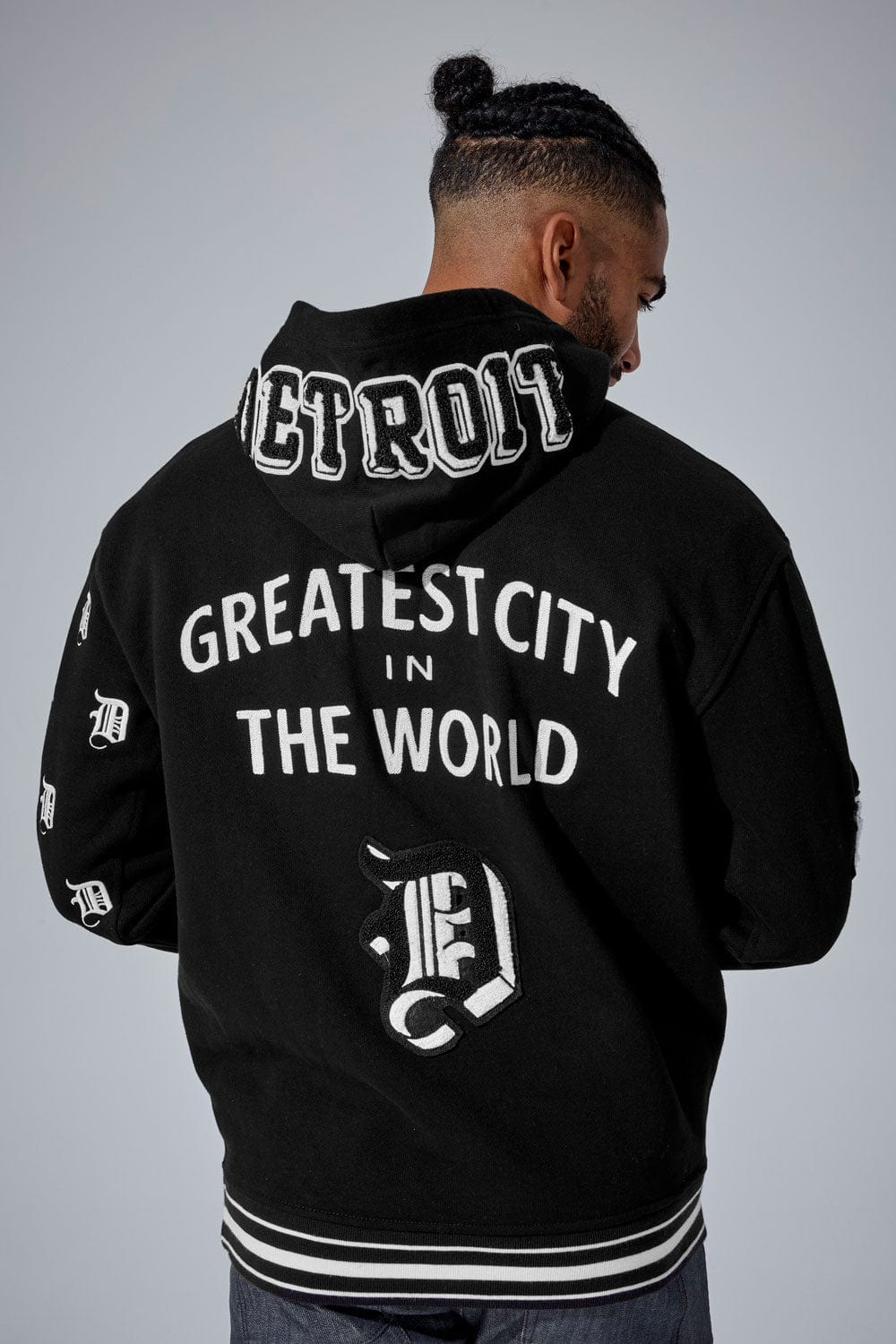 D-Town Pullover Hoodie (Black) - Image 5