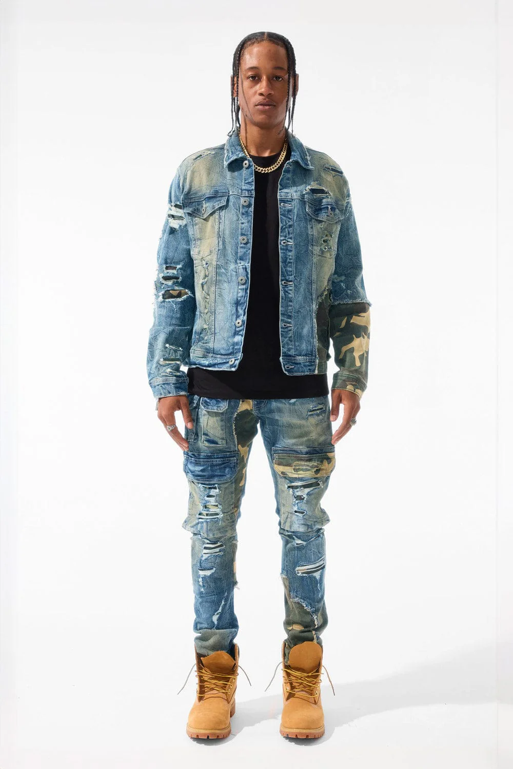 Devotion Denim Trucker Jacket (Woodland) - Image 3