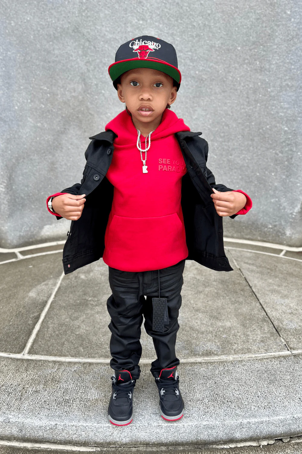 Kids Stacked Smooth Criminal Denim (Jet Black) - Image 6