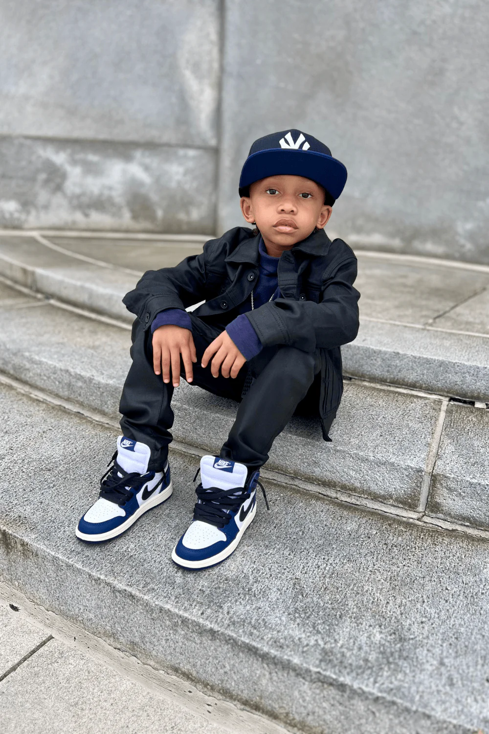 Kids Stacked Smooth Criminal Denim (Jet Black) - Image 9