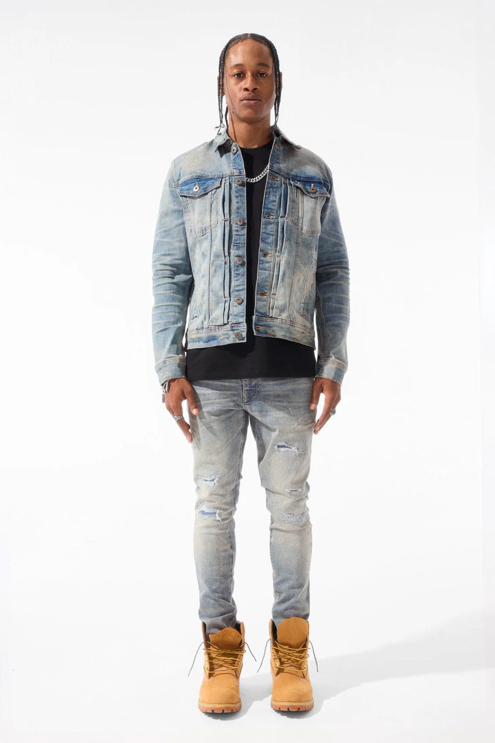 Slim Taper Fit - Meadowlands Denim (Azure) - Sean Collection - Image 11