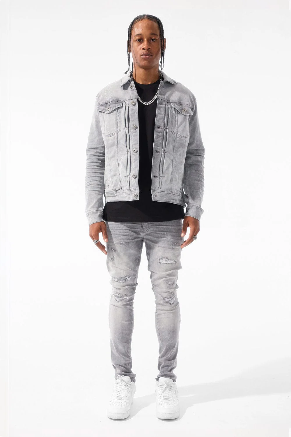 Slim Taper Fit - Meadowlands Denim (Monochrome) - Sean Collection - Image 3