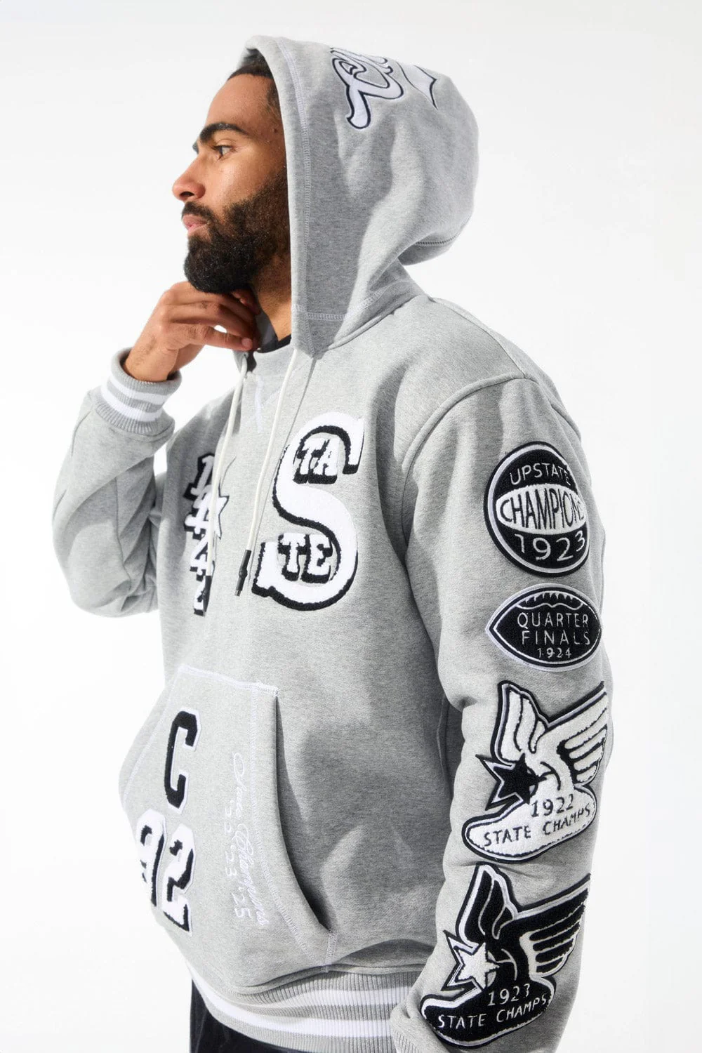 State Champs Pullover Hoodie (Heather Grey) - Image 4