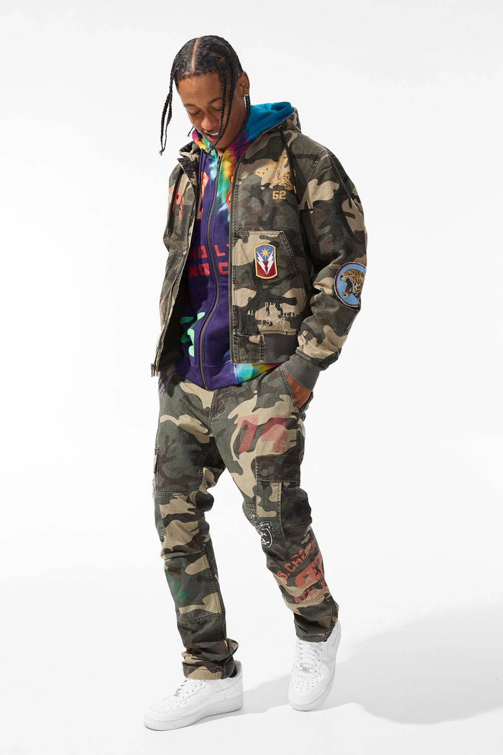 Xavier - Wooster Cargo Pants (Woodland) - Image 3